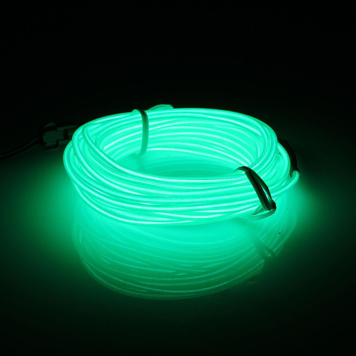 Neon Glow Cable Car Accessories Set : 3 Red Cables|3 Blue Cables|3 Green Cables|3 Yellow Cables