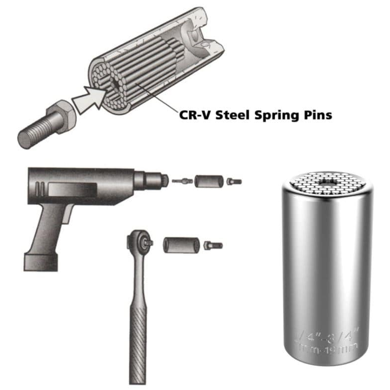 Universal Torque Wrench Head Set Car Repair & Specialty Tools