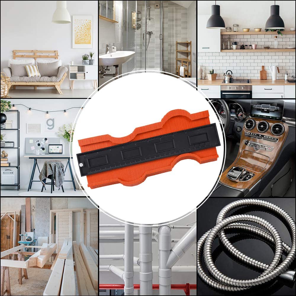 Contour Gauge Profile Tool Car Repair & Specialty Tools Size : 5 inches|10 inches