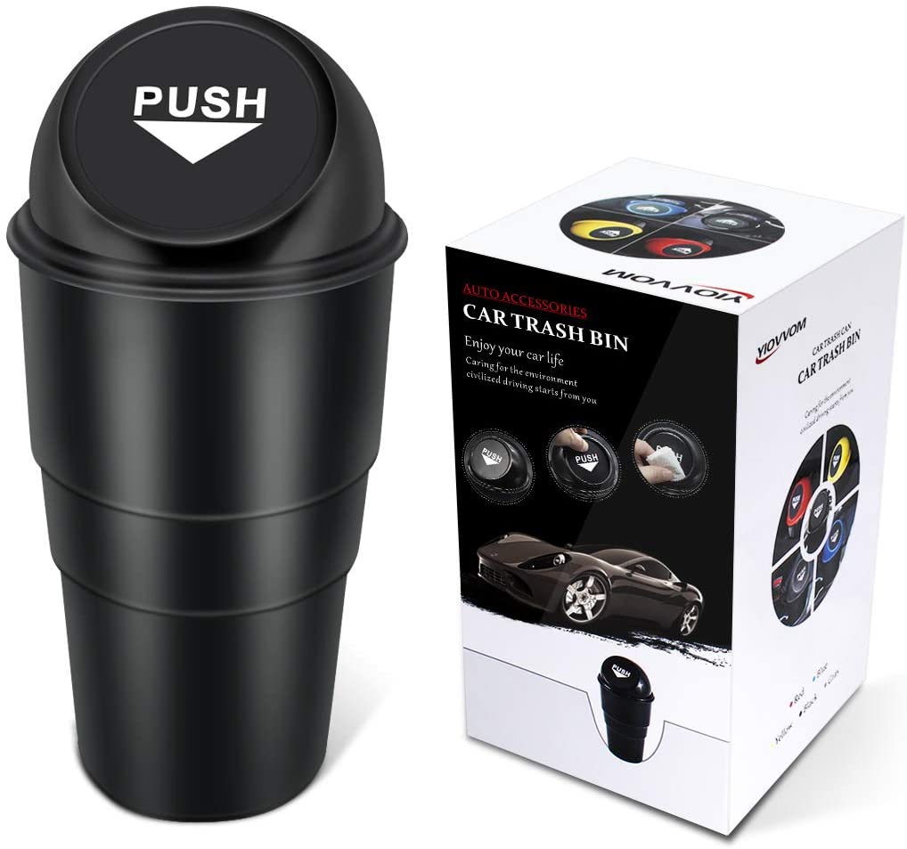Mini Car Trash Bin Best Sellers Car Organizers Color : Black|Red|Blue|Yellow